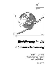 Einführung in die Klimamodellierung