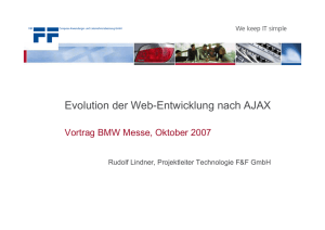 Evolution der Web-Entwicklung nach AJAX