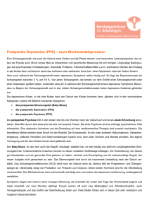 Postpartale Depression - Beratungszentrum f&uuml;r Schwangere