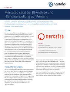 Mercateo setzt bei BI-Analyse und