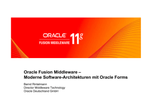 Oracle Forms - Teil der Oracle Fusion Middleware 11g