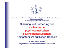 TOP II: Stärkung und Förderung der psychiatrischen