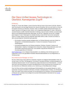 Die Cisco Unified Access-Technologie im Überblick