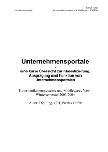 Unternehmensportale