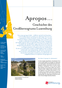 Apropos … Geschichte des Großherzogtums Luxemburg