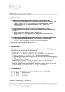 Merkblatt Kommission Schule & Kultur