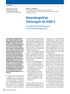 Neurokognitive Störungen im DSM-5