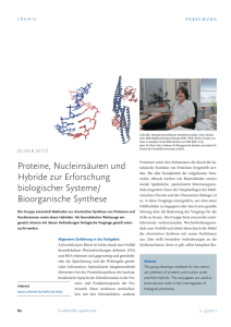 Proteine, Nucleinsäuren und Hybride zur Erforschung biologischer