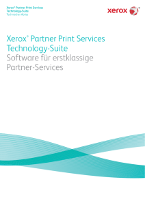 Die Xerox® Partner Print Services Technology