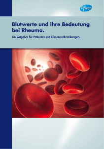 Blutwerte und ihre Bedeutung bei Rheuma.