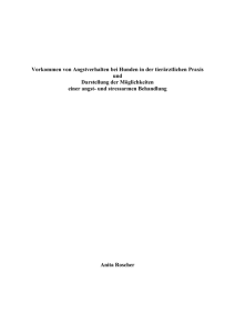 Vorkommen von Angstverhalten bei Hunden in der tierärztlichen