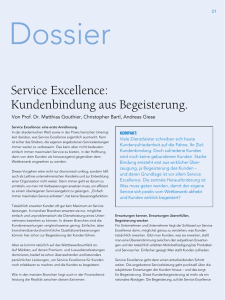 Service Excellence: Kundenbindung aus Begeisterung.