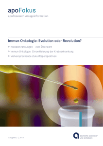 Immun-Onkologie: Evolution oder Revolution?