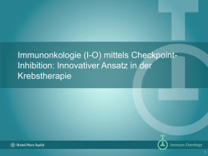 Immunonkologie (IO) mittels Checkpoint - CME