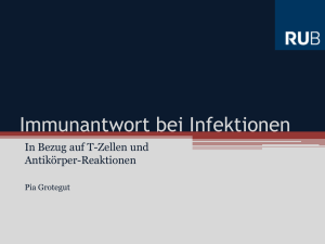 Immunantwort bei Infektionen - Ruhr