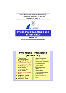 Infektionsimmunologie und Inflammation