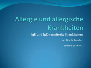 Allergie und allergische Krankheiten - Ruhr