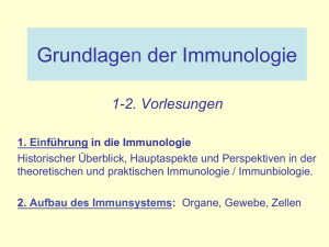2. Einführung in die Immunologie
