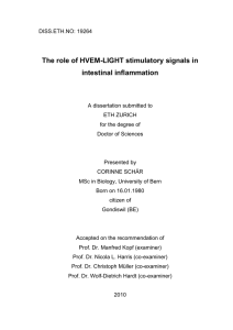 The role of HVEM-LIGHT stimulatory signals in - ETH E