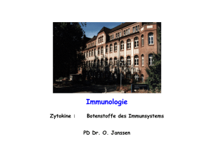 Zytokine: Botenstoffe im Immunsystem