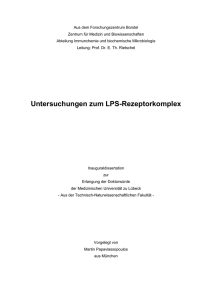 Untersuchungen zum LPS-Rezeptorkomplex