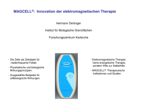 mag cell-Innovation der elektromagnetischen Therapie