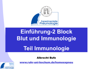 Einführung-2 Block Blut und Immunologie Teil Immunologie