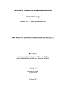 Die Rolle von CD38 in intestinalen Entzündungen
