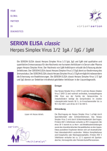 SERION ELISA classic Herpes Simplex Virus 1/2 IgA / IgG / IgM
