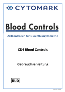 CD4 Blood Controls Gebrauchsanleitung