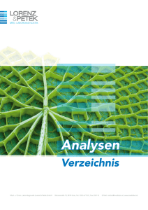 Analysenverzeichnis als PDF - Medizinische und chemische