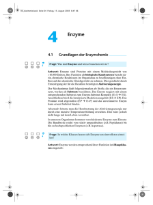 4 Enzyme - Biochemie