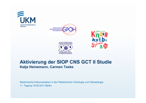 Aktivierung der SIOP CNS GCT II Studie