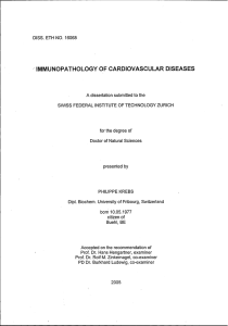 immunopathology of cardiovascular diseases - ETH E