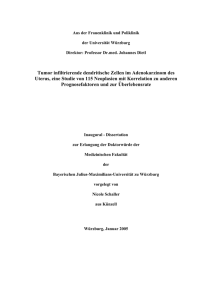 Tumor infiltrierende dendritische Zellen im Adenokarzinom des