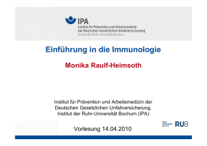 Einführung in die Immunologie