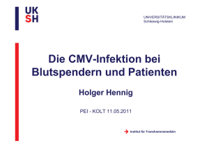CMV - Infektion