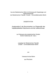 Angiopoietin-2 als Serummarker zur Diagnostik des