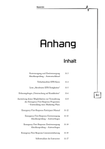 Anhang - Emergency First Response