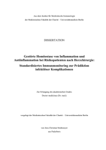 Gest&ouml;rte Hom&ouml;ostase von Inflammation und Antiinflammation