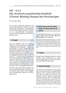 Die chronisch auszehrende Krankheit (Chronic Wasting Disease)
