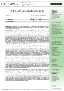 Anti-Röteln-Viren-Westernblot