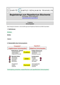 Begleitskript zum Repetitorium Biochemie - Biochemie