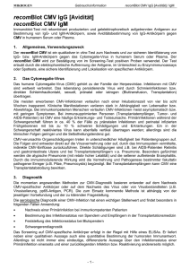 recomBlot CMV IgG [Avidit&auml;t] recomBlot CMV IgM