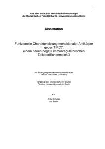 Dissertation Funktionelle Charakterisierung monoklonaler