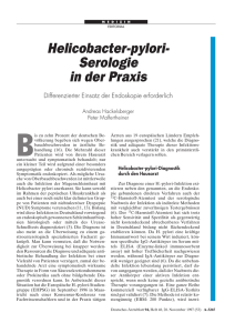 Helicobacter-pylori- Serologie in der Praxis