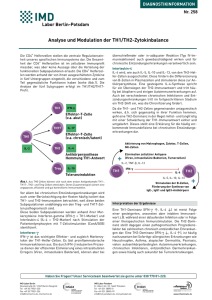 Analyse und Modulation der TH1/TH2-Zytokinbalance