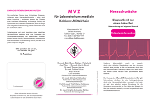 Herzschwäche - Labor Koblenz