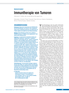 Immuntherapie von Tumoren