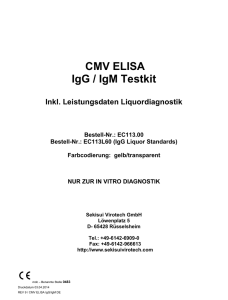 CMV ELISA IgG / IgM Testkit